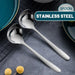 Versatile Long Handled Stainless Steel Spoon for Hot Pot and Ice Cream