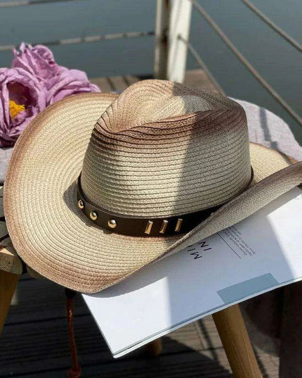 Vintage-Inspired Thick Straw Cowboy Hat
