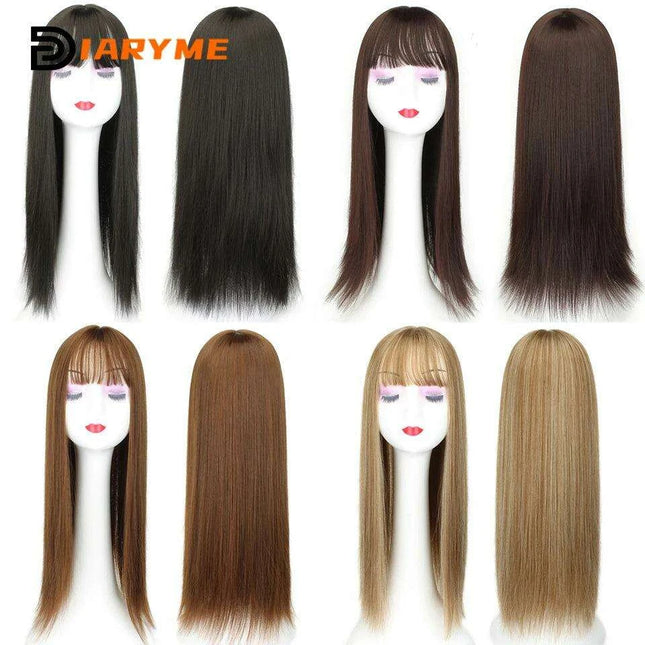 Seamless White Hair Clip-In Bangs for Effortless Style Transformation