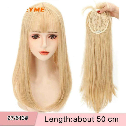 Seamless White Hair Clip-In Bangs for Effortless Style Transformation - Très Elite