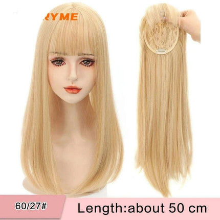 Seamless White Hair Clip-In Bangs for Effortless Style Transformation - Très Elite