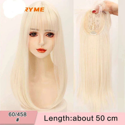 Seamless White Hair Clip-In Bangs for Effortless Style Transformation - Très Elite