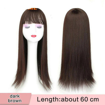 Seamless White Hair Clip-In Bangs for Effortless Style Transformation - Très Elite