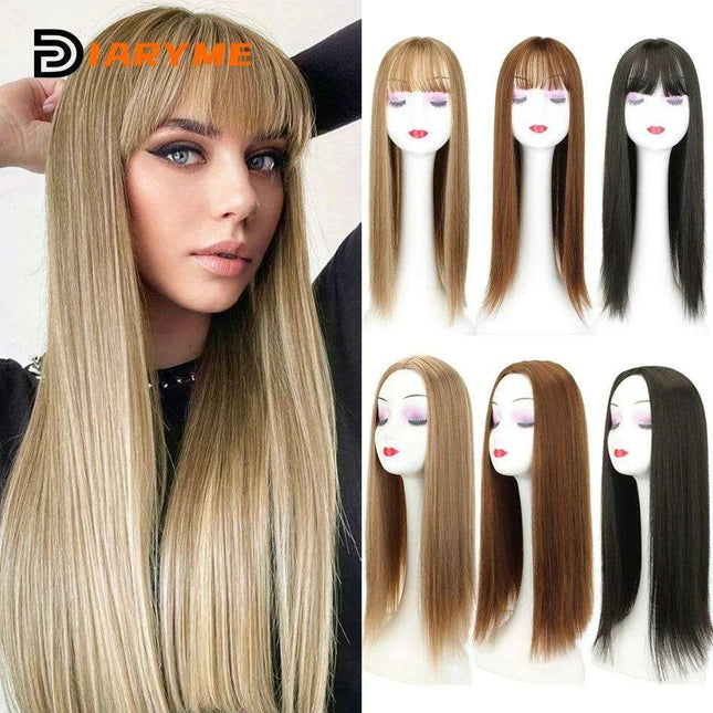 Seamless White Hair Clip-In Bangs for Effortless Style Transformation