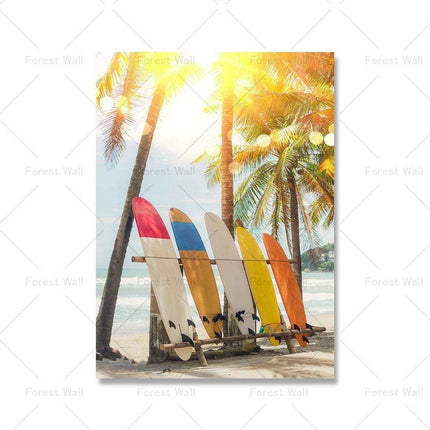 Seaside Bliss Canvas Print - Coastal Escape Wall Art..