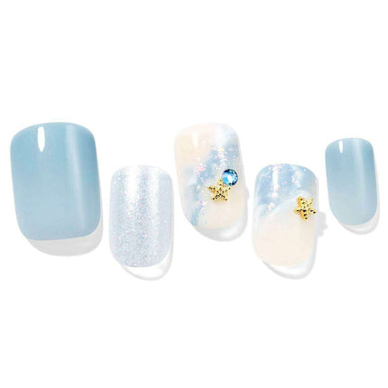 Seaside Serenity Gel Nail Kit - 30-Piece Premium Collection - Très Elite