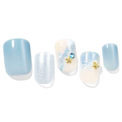 Seaside Serenity Gel Nail Kit - 30-Piece Premium Collection - Très Elite