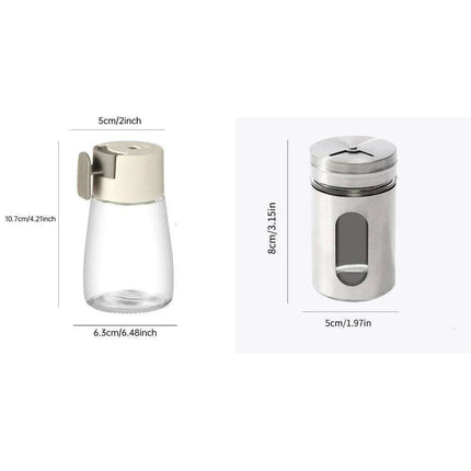 Seasoning on the Go: Portable Glass Salt Shaker for Instant Flavor Boost - Très Elite