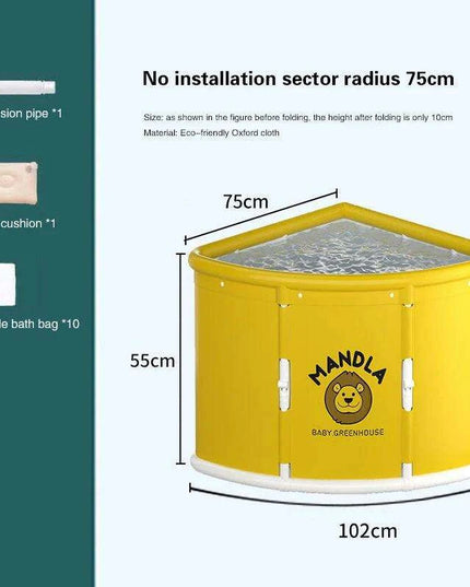 Triangular Oasis Portable Spa Tub for Ultimate Relaxation