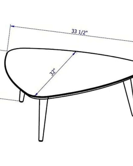 Chic Triangular White Gloss Coffee Table Set for Contemporary Living and Dining Areas