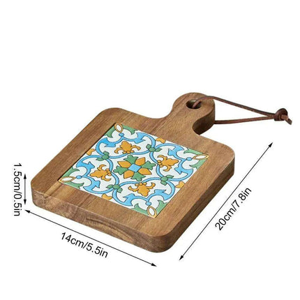 Chic Wooden Beverage Coasters - Heat-Resistant Drink Pads for Home and Workspace