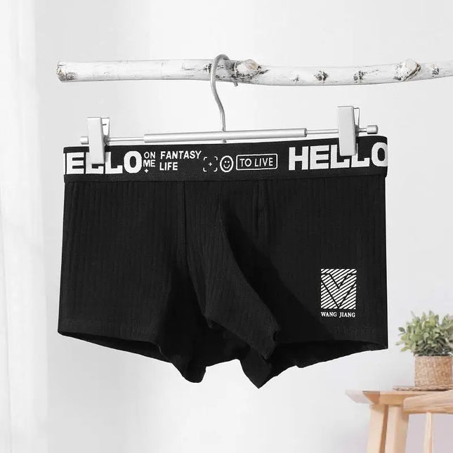 Men's Open Elephant Nose Boxer Shorts Cotton Comfortable Breathable Ma