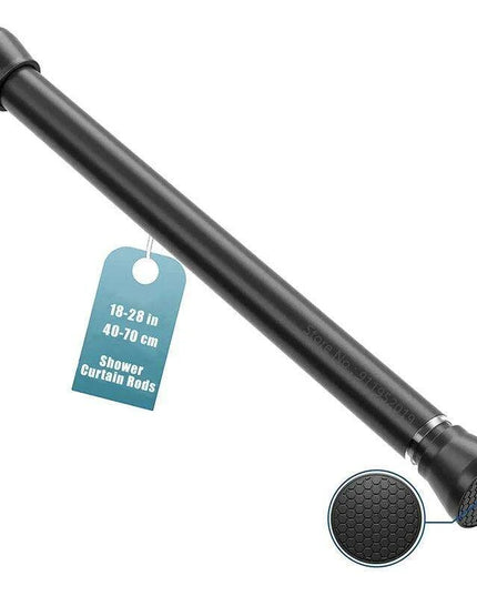 Adjustable 18' to 28' Stainless Steel Tension Shower Rod - No Drilling, Non-Slip, Rust-Free for Bathroom and Kitchen