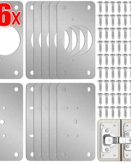 Premium Stainless Steel Silver Hinge Repair Solution for Furniture and Cabinet Revitalization