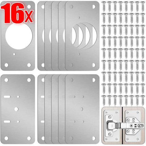 Premium Stainless Steel Silver Hinge Repair Solution for Furniture and Cabinet Revitalization