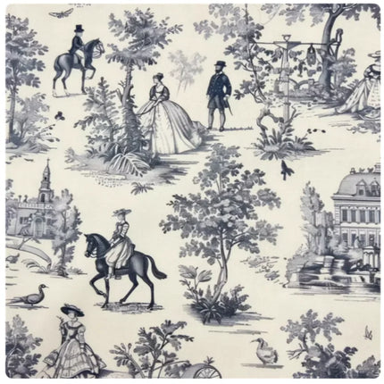 French Country Animal Pattern Cotton Fabric | 145cm Wide | Per 50cm