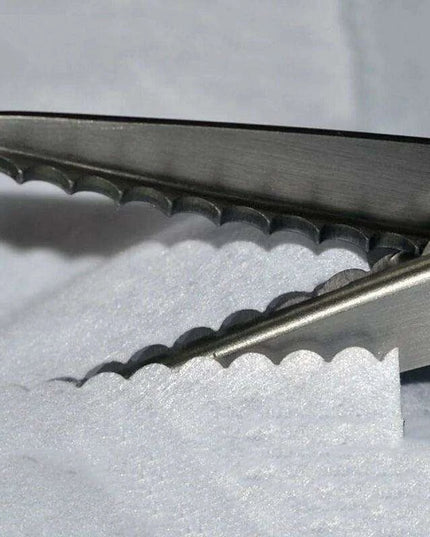 Precision Wave Lace Crafting Scissors - Premium Stainless Steel for Sewing and DIY Projects