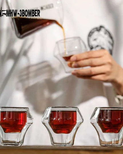 Elegant Double Wall Glass Coffee Set for a Luxurious Brewing Experience