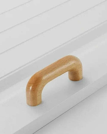 Chic Wooden Cabinet Knobs - Distinctive Walnut & Beech Drawer Handles for Elegant Home Interiors