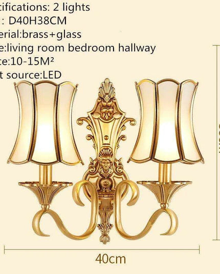 Elegant Brass LED Wall Sconce - Modern Lighting for Home and Hospitality Spaces