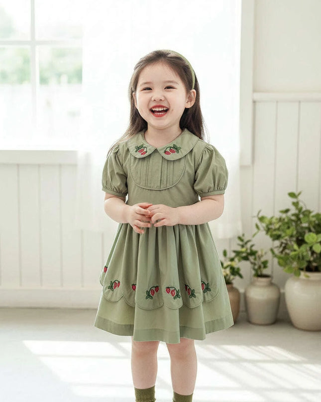 Elegant Spanish Lolita Toddler Dress - Ideal for Birthdays and Eid Celebrations