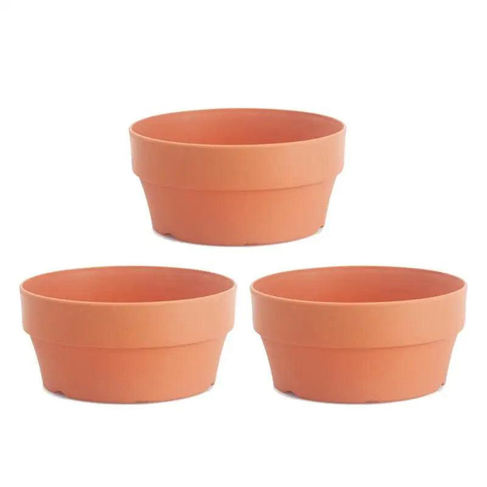 Set of 6 Chic Clay Planters - 12.5cm Pots for Indoor & Outdoor Succulent and Herb Gardening