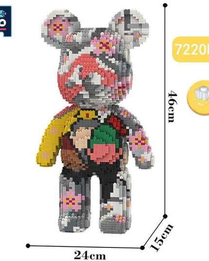 Adorable Bear Cub Building Block Set with Easy Storage - Inspire Creativity and Learning