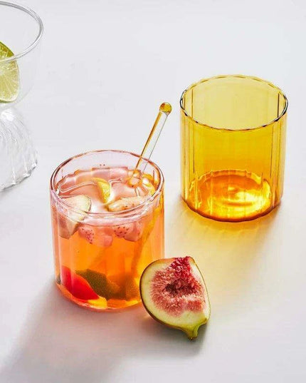 Vibrant Heat-Resistant Glass Mug Collection - Set of 6 Stylish Cups for Every Occasion