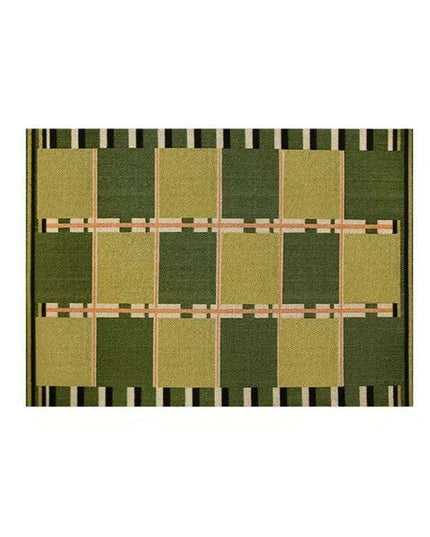 Luxurious Green Tartan Area Rug for Stylish Home Interiors