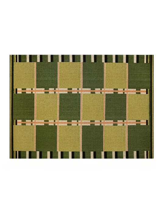 Elegant Green Tartan Area Rug for Stylish Interiors