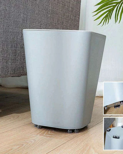 Set of 4 Silent Self-Adhesive Mini Caster Wheels for Easy Movement of Storage Bins and Trash Cans - Scratch-Free and Versatile