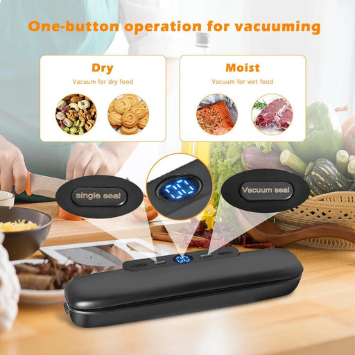 Comprehensive Vacuum Sealer System with 10 Complimentary Bags for Food Preservation