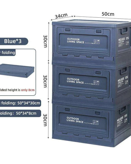 3-Piece Extra Large Folding Storage Box Set for Clothes, Toys, and Household Items