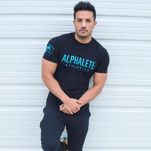 Trendy Graphic Print Muscle Tees for Men - Slim Fit Cotton Workout and Casual Shirts
