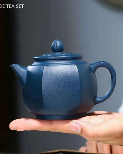 Handcrafted 240ml Yixing Purple Clay Teapot with Built-in Filter - Perfect for Oolong & Black Tea Ceremonies