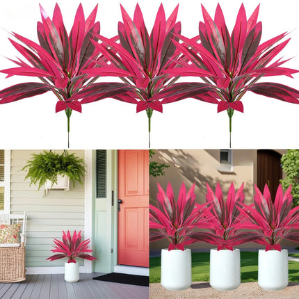 Potted Artificial Tropical Plant, UV-Resistant, 12 or 18 Leaves