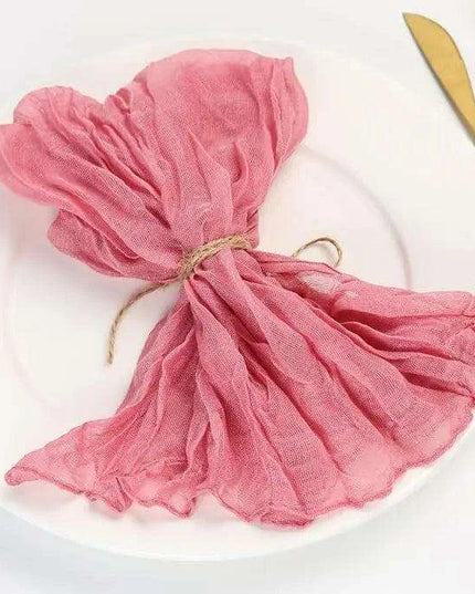 Luxurious 100-Count Gauze Cloth Napkin Set - 19.7 x 19.7 Inch Table Decor