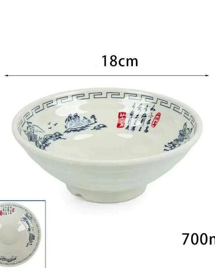 Chic Melamine Bowl for Ramen and Salad – Perfect for Home and Restaurant Use