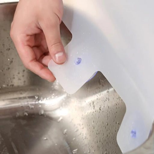 Sink Splash Guard - Sleek Transparent Shield with Easy Suction Cup Installation