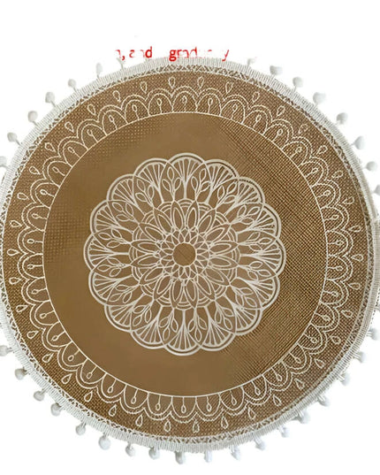 Stylish Non-Slip Jute Round Placemats for Elegant Dining & Entertaining