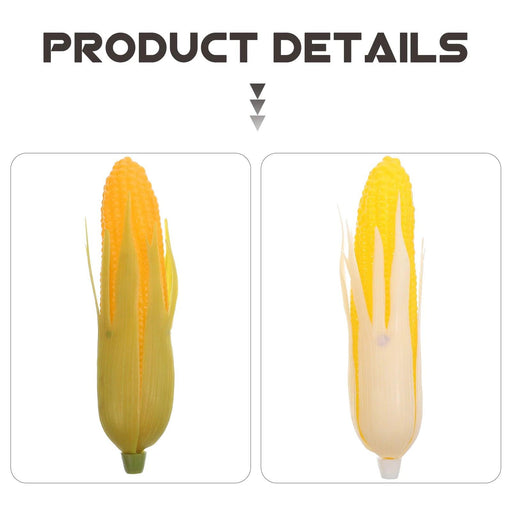 Realistic Corn Decoration Set - Four Lifelike Plastic Corn for Home and Photography