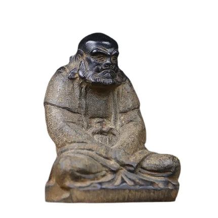 Bluestone Pure Hand-carved Ancient Process Imitation Ancient To Do The Old Dharma Master Decoration Decoration Plain Elegant bluestone-pure-hand-carved-ancient-process-imitation-ancient-to-do-the-old-dharma-master-decoration-decoration-plain-elegant