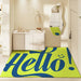 Personalized Cartoon PVC Welcome Mat with Enhanced Grip and Adjustable Sizing Options