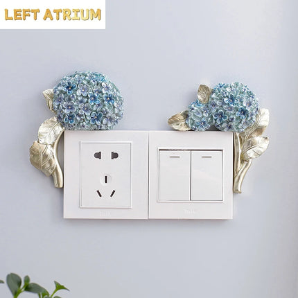 Nordic 3D Light Switch Cover Sticker – Decorative Socket Protector