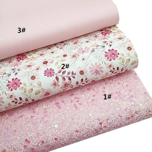 Mermaid Glitter Vinyl Crafting Rolls - Heart, Floral, and Plaid Print Collection