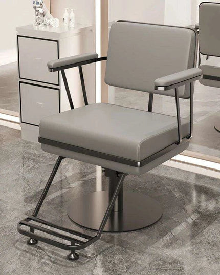 Premium Hydraulic Salon Chair with Adjustable Recline - Elevate Your Beauty Services