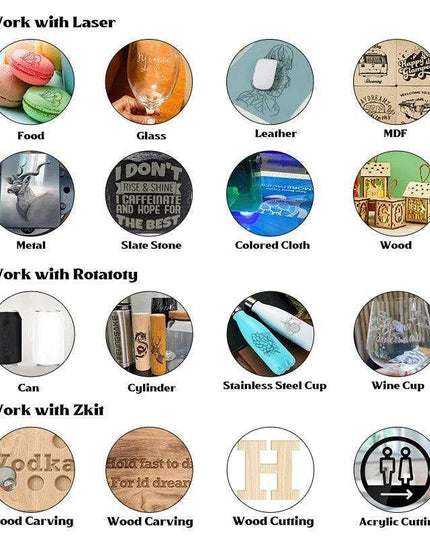 Customizable Large Format CNC Laser Engraver for Versatile Material Use