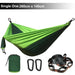 Hammock with Tree Straps | Parachute Nylon | Carabiners | Camping