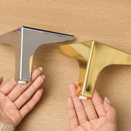 Metal Furniture Legs Replacement Feet Gold Black Silver Steel Foot Pads for Sofa Table Cabinet TV Stand DIY Hardware Support Leg metal-furniture-legs-replacement-feet-gold-black-silver-steel-foot-pads-for-sofa-table-cabinet-tv-stand-diy-hardware-support-leg