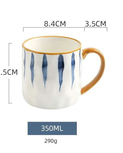 Nordic Elegance: Lovely Girl Insulated Ceramic Mug Set